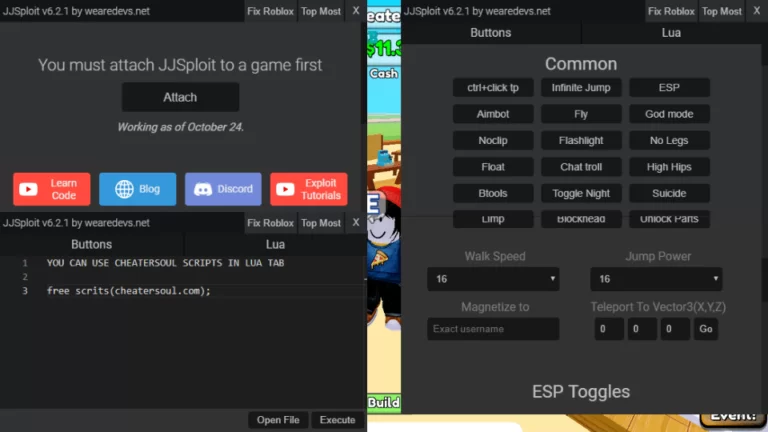 Download JJSploit Roblox Script Executor