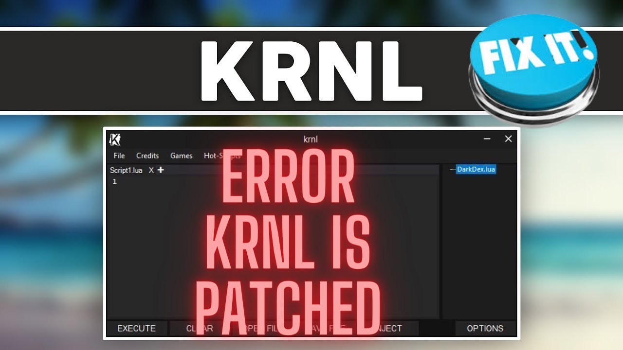 Fix KRNL Not Working Error